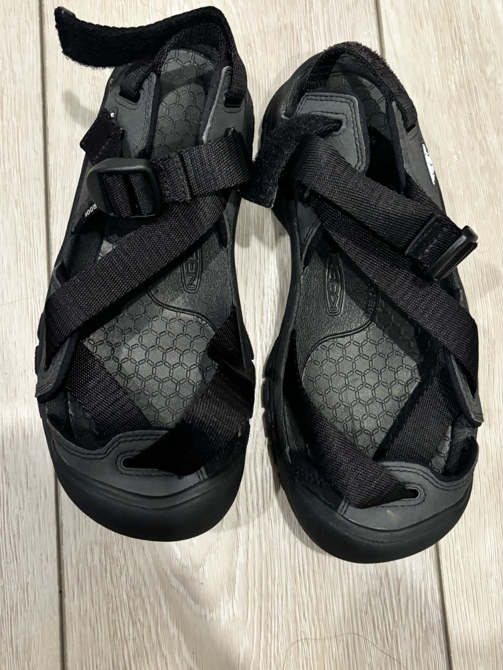 Keen Black Adjustable Strappy Sandals Size 5.5